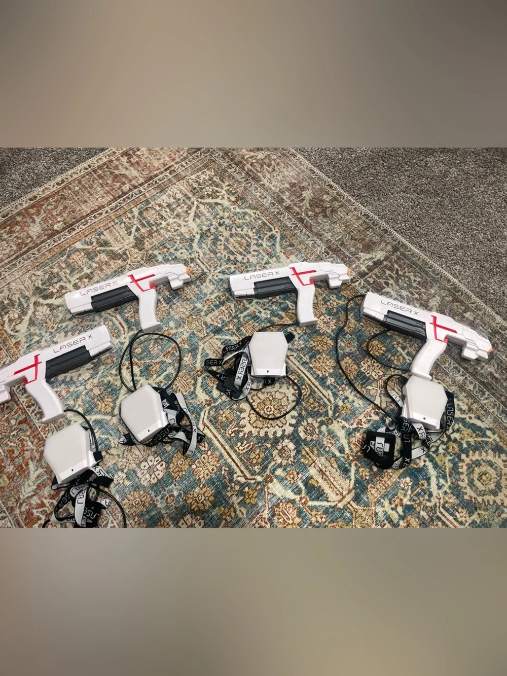 Laser X set of 4 Laser Tag Blasters with Lighted Sensors (4-Pack)